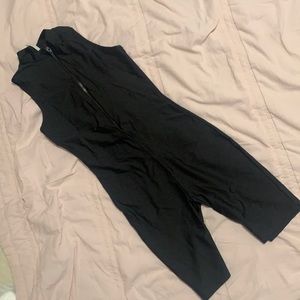 Black zipper jumpsuit (good condition)